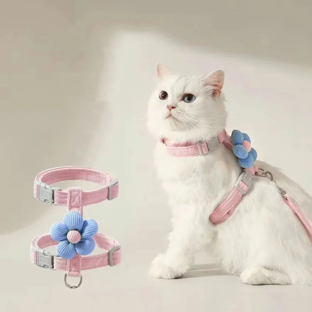 Adjustable Cat Harness and Leash Sets