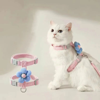 Adjustable Cat Harness and Leash Sets
