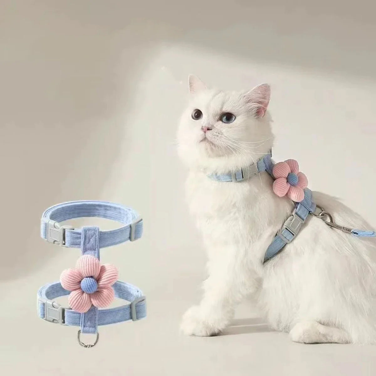 Adjustable Cat Harness and Leash Sets