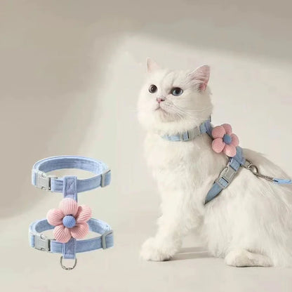 Adjustable Cat Harness and Leash Sets