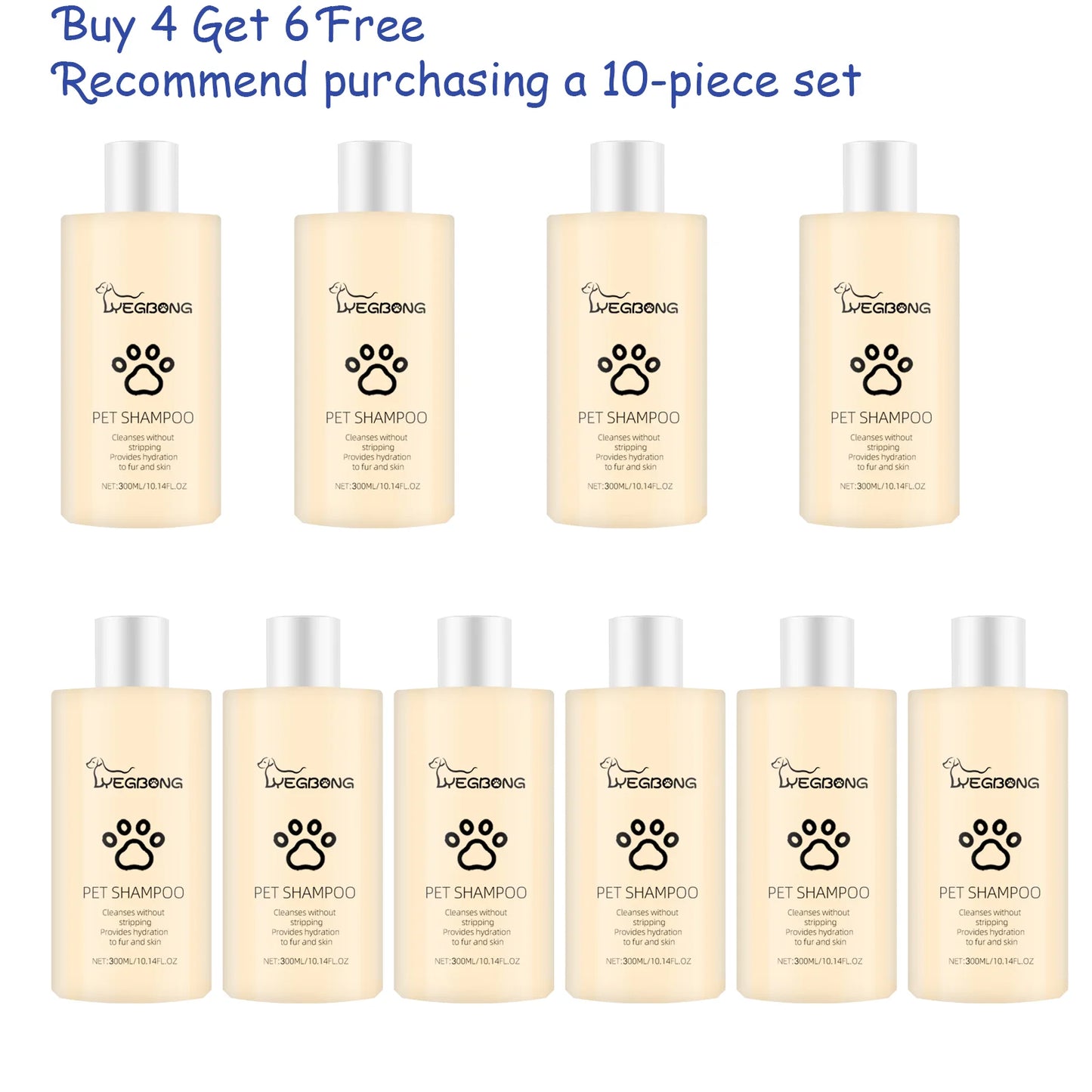 Dog Wash Shampoo: Flea & Mite Killer, Dirt Removal - Anti-Itch, Deodorizing & Moisturizing Formula for Softening Coat