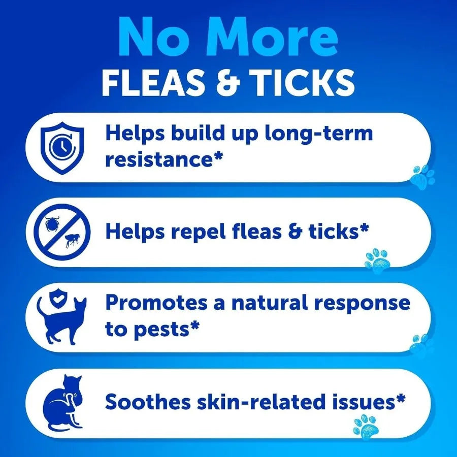 Flea Treatment for Cats, Natural Flea/Tick Prevention Supplement