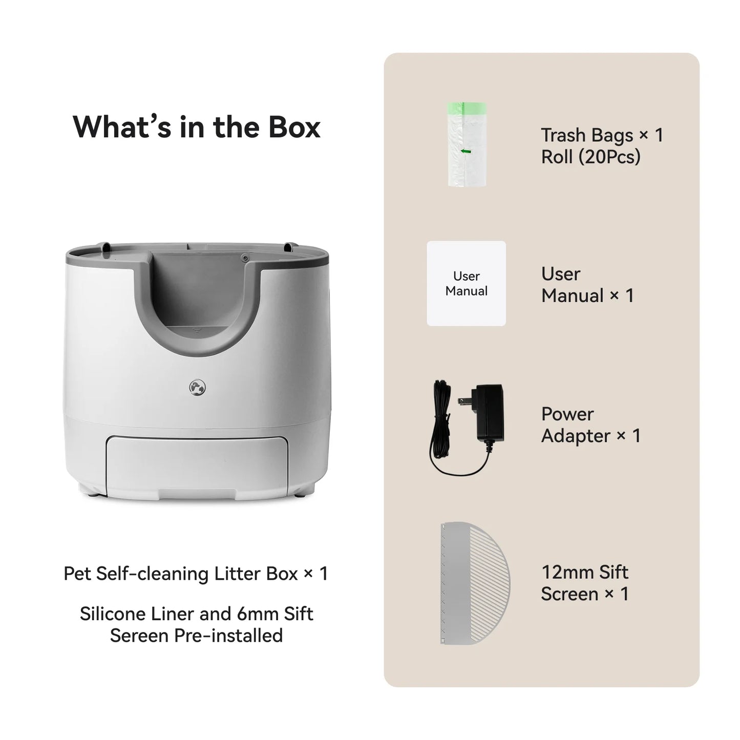 Automatic Smart Cat Litter Box, Self-Cleaning