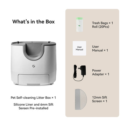Automatic Smart Cat Litter Box, Self-Cleaning