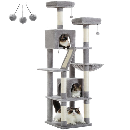 Multi-Level Plush Cat Condo, Scratching Posts, etc.