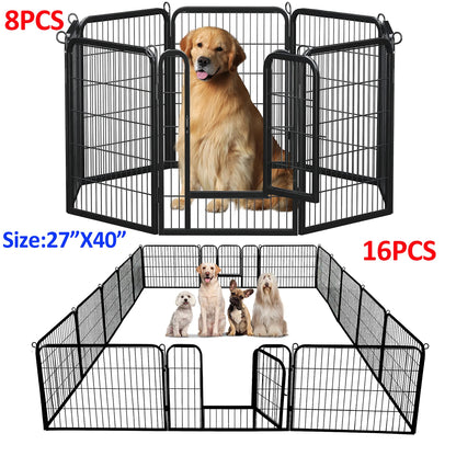 Outdoor/Indoor Foldable Metal Pet Fence
