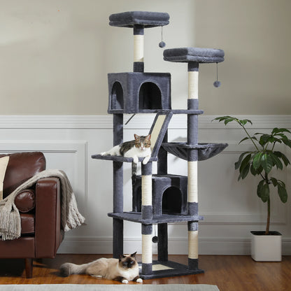 Multi-Level Plush Cat Condo, Scratching Posts, etc.