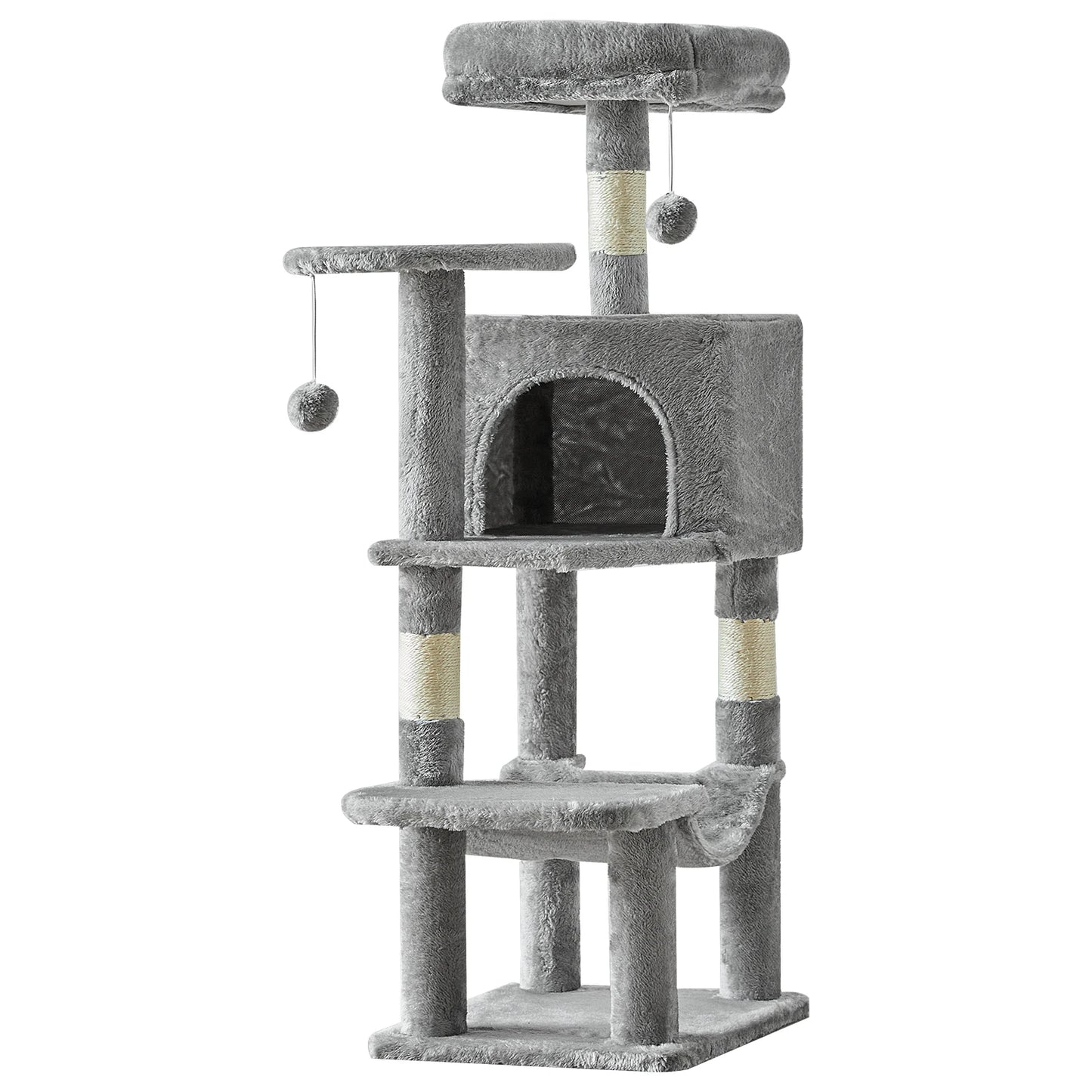 44" Cat Tree, Tall Multi-Cat Climbing Tower, Much More