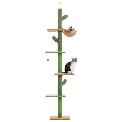 Cat Tree, 5-Tier Floor to Ceiling Cat Tower