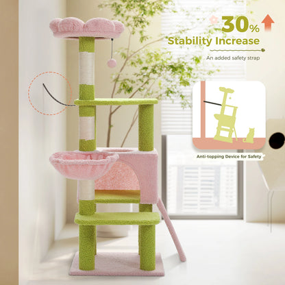 Multi-Level Cat Tower, Sisal Covered Scratching Posts