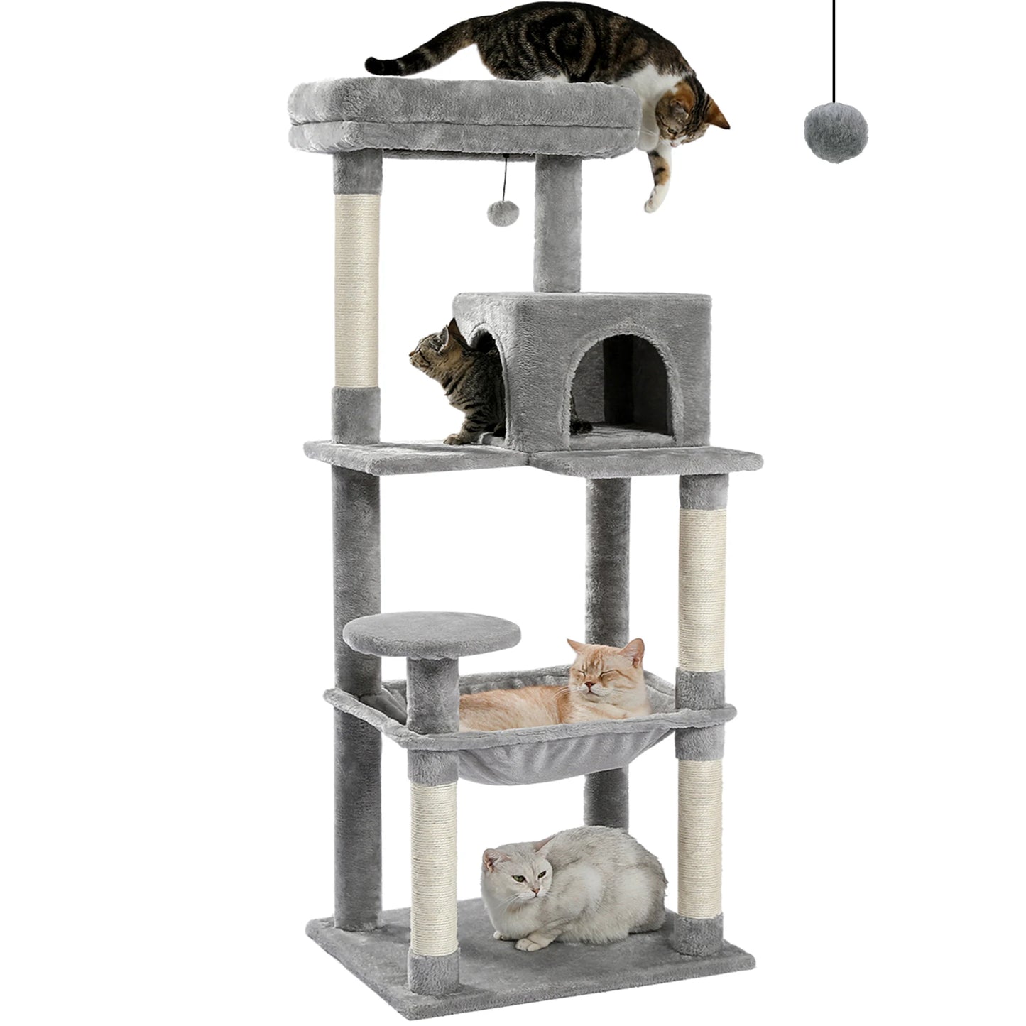 Cat Tree, Indoor Cats, 5-Level Cat Tower, More